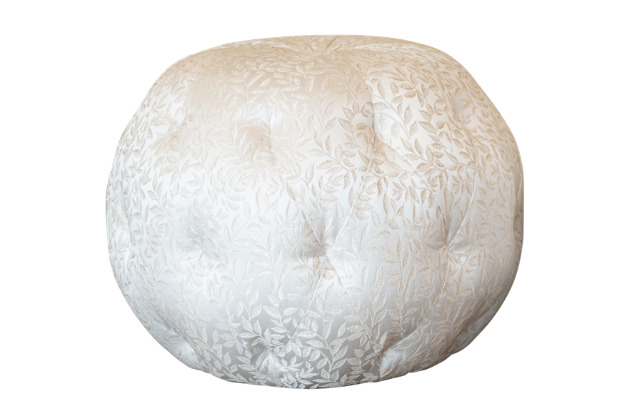 Cream Vine Poufs