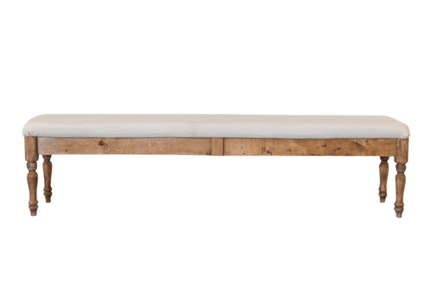 Wood Cream Benches