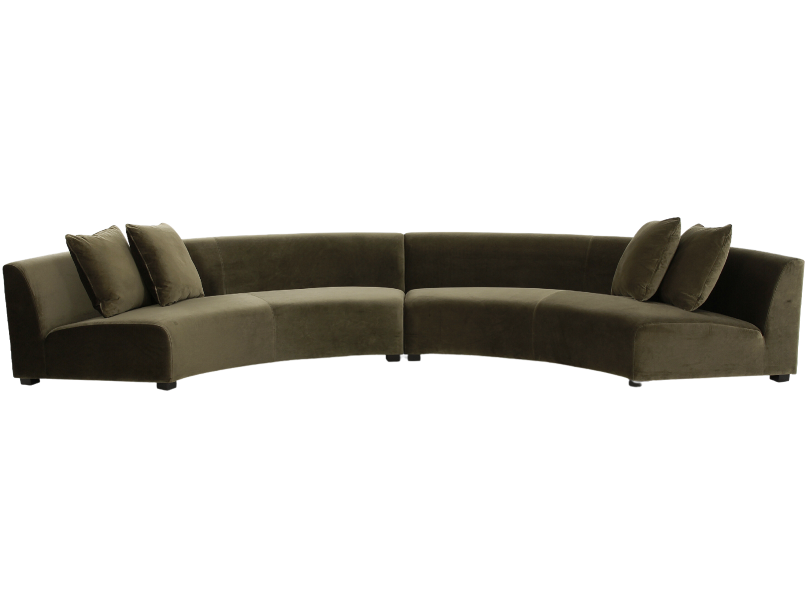 Olive Round Sofas (half circle)