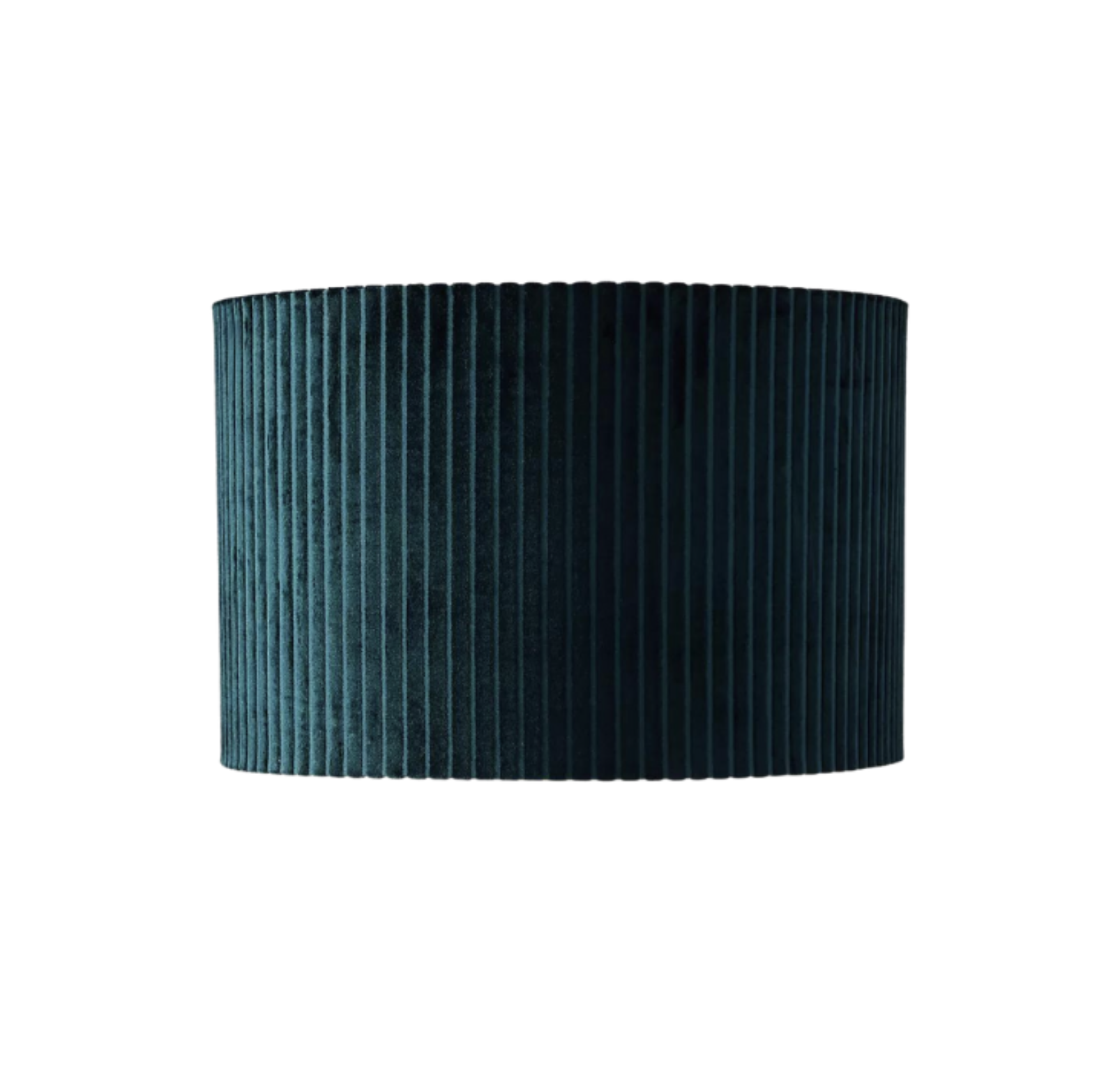 Teal Pleated Velvet Large Shades