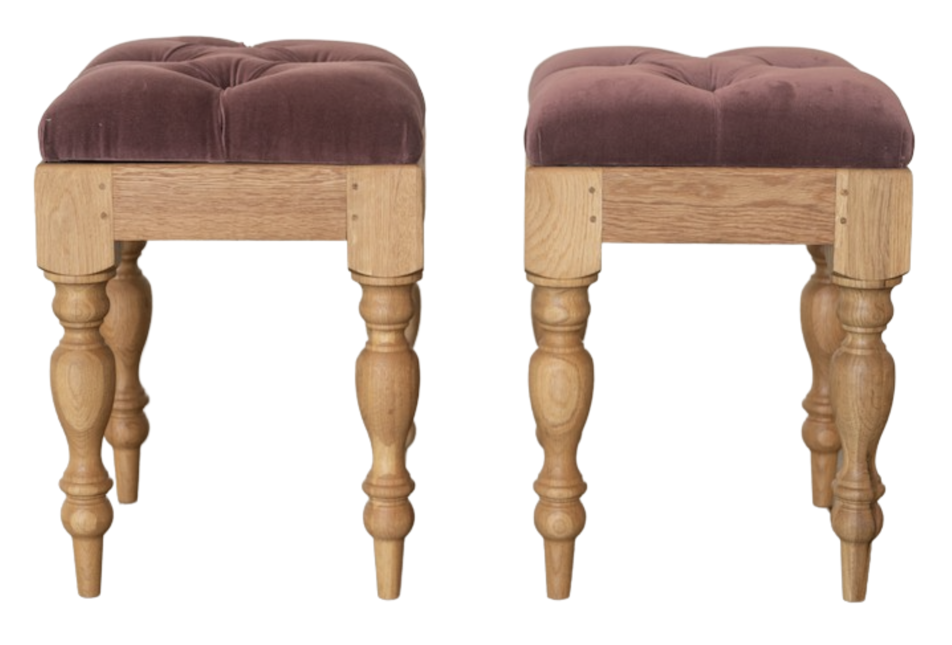 Purple Brown Mini Benches