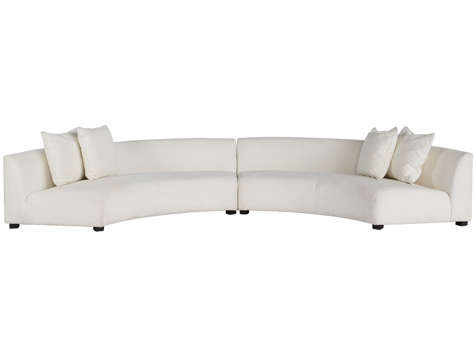 Linen Round Sofas (Half Circle)