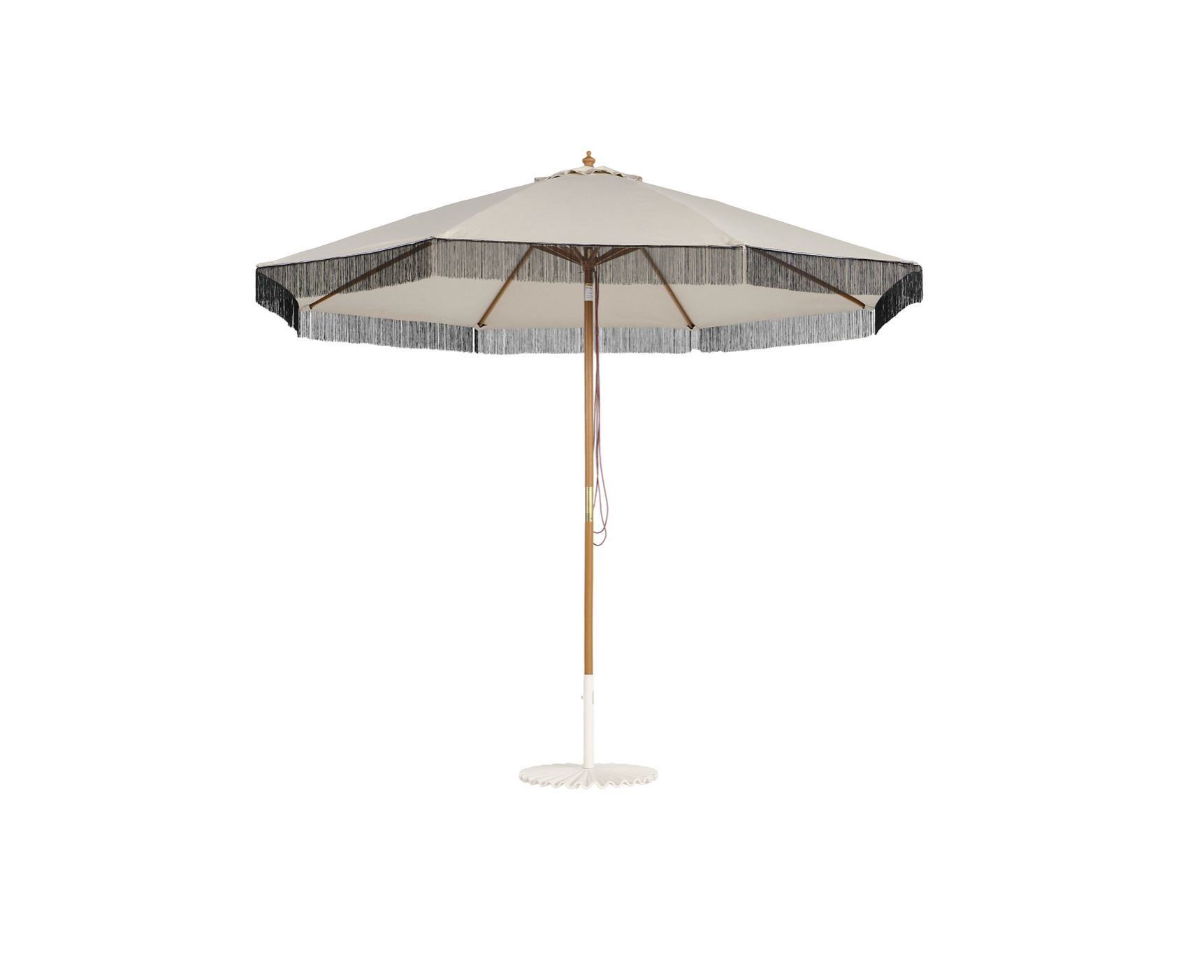 Chameleon Umbrella Black Fringe