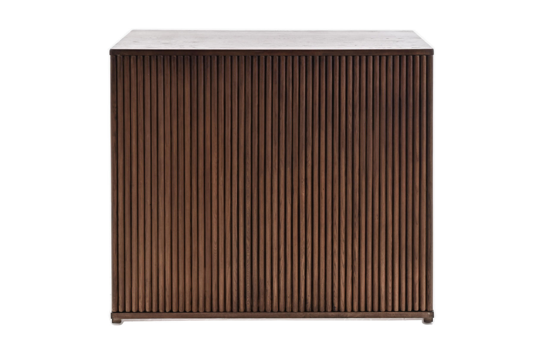 Walnut Ribbed Wood Straight Piece Modular Bars