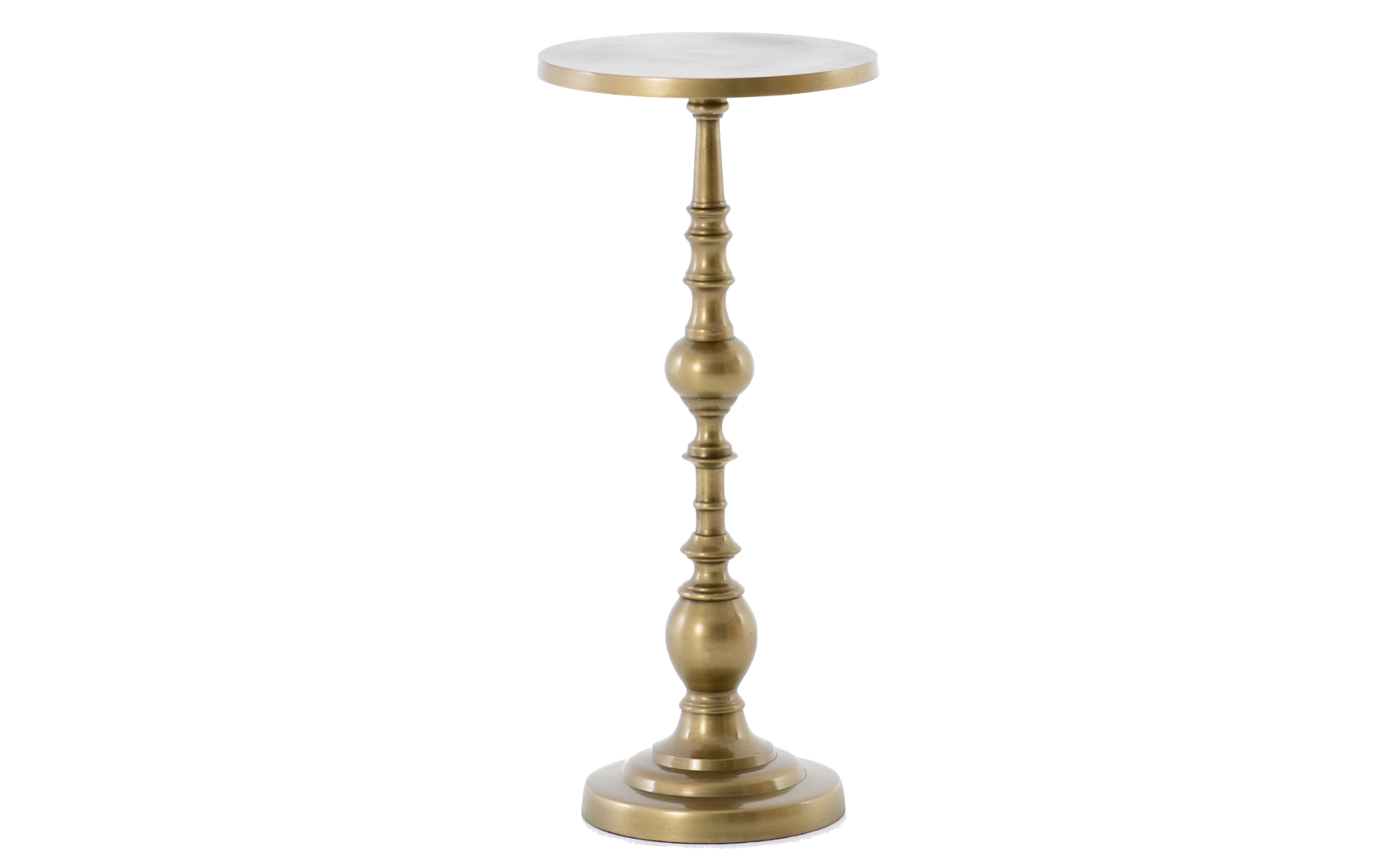 Brass Pedestal Side Tables
