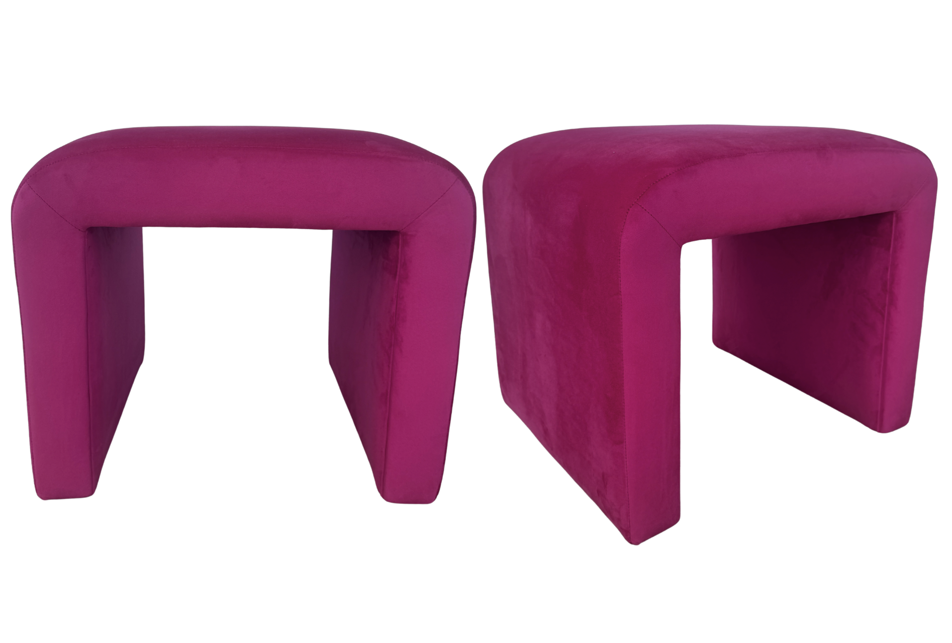 Lipstick Horseshoe Ottomans