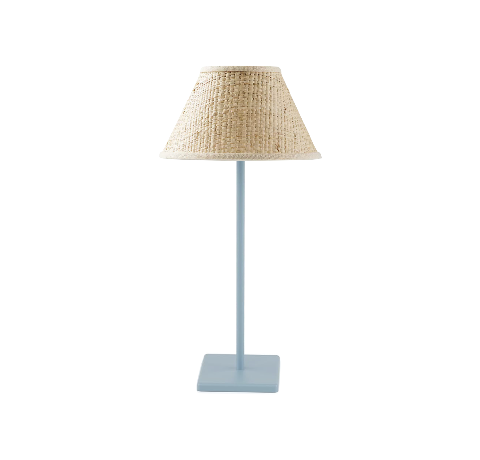 Raffia + Blue Mini Lamps