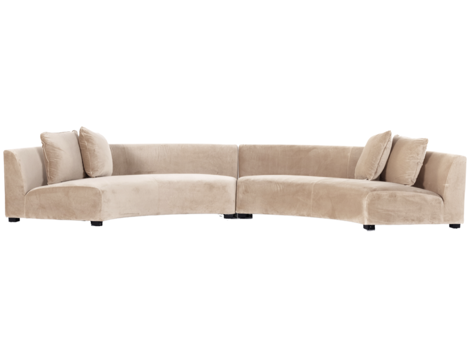 Nude Round Sofas (half circle)