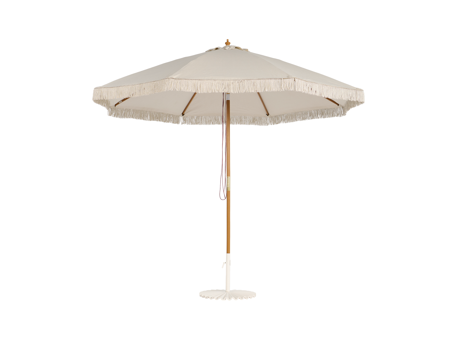 Chameleon Umbrella Cream Fringe