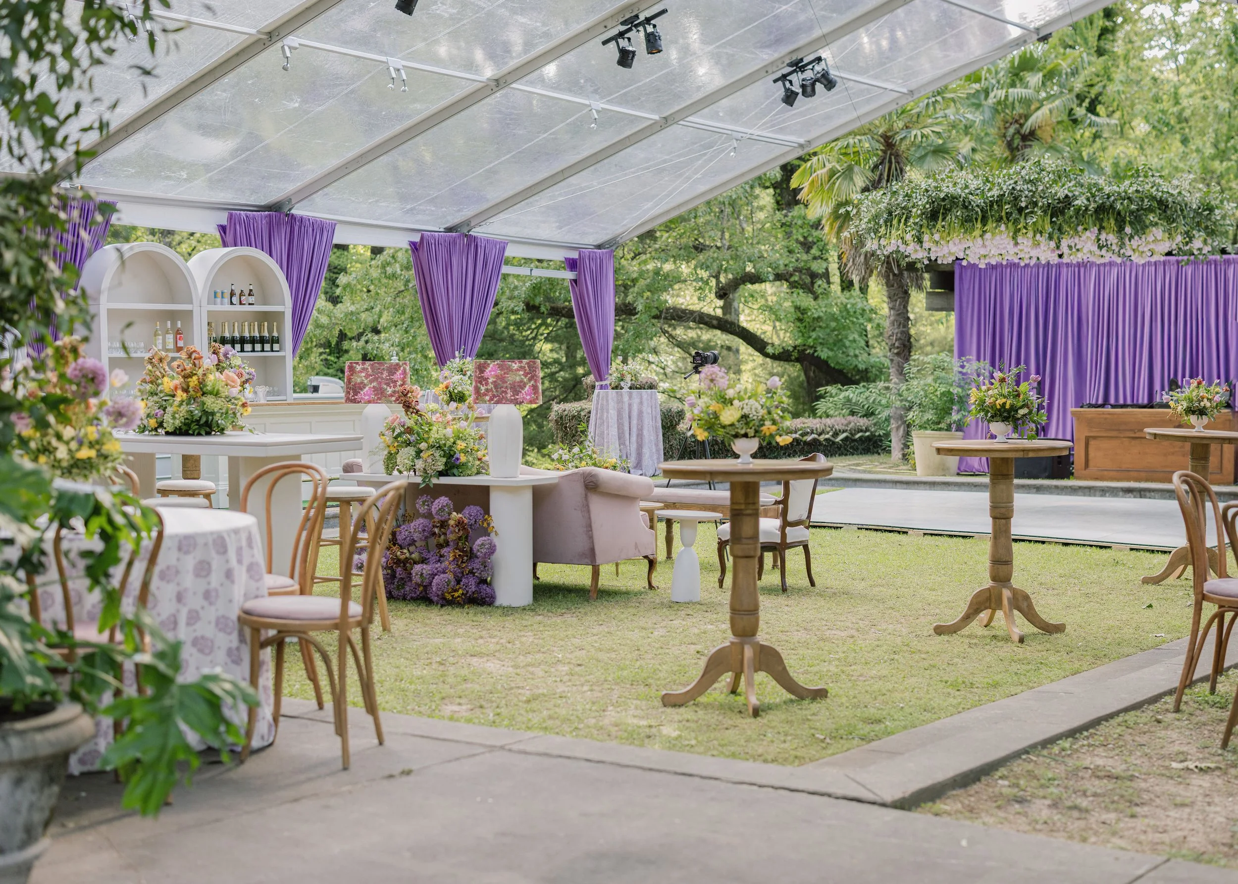 Luxury wedding reception design at Field and Forest in Mississippi. 