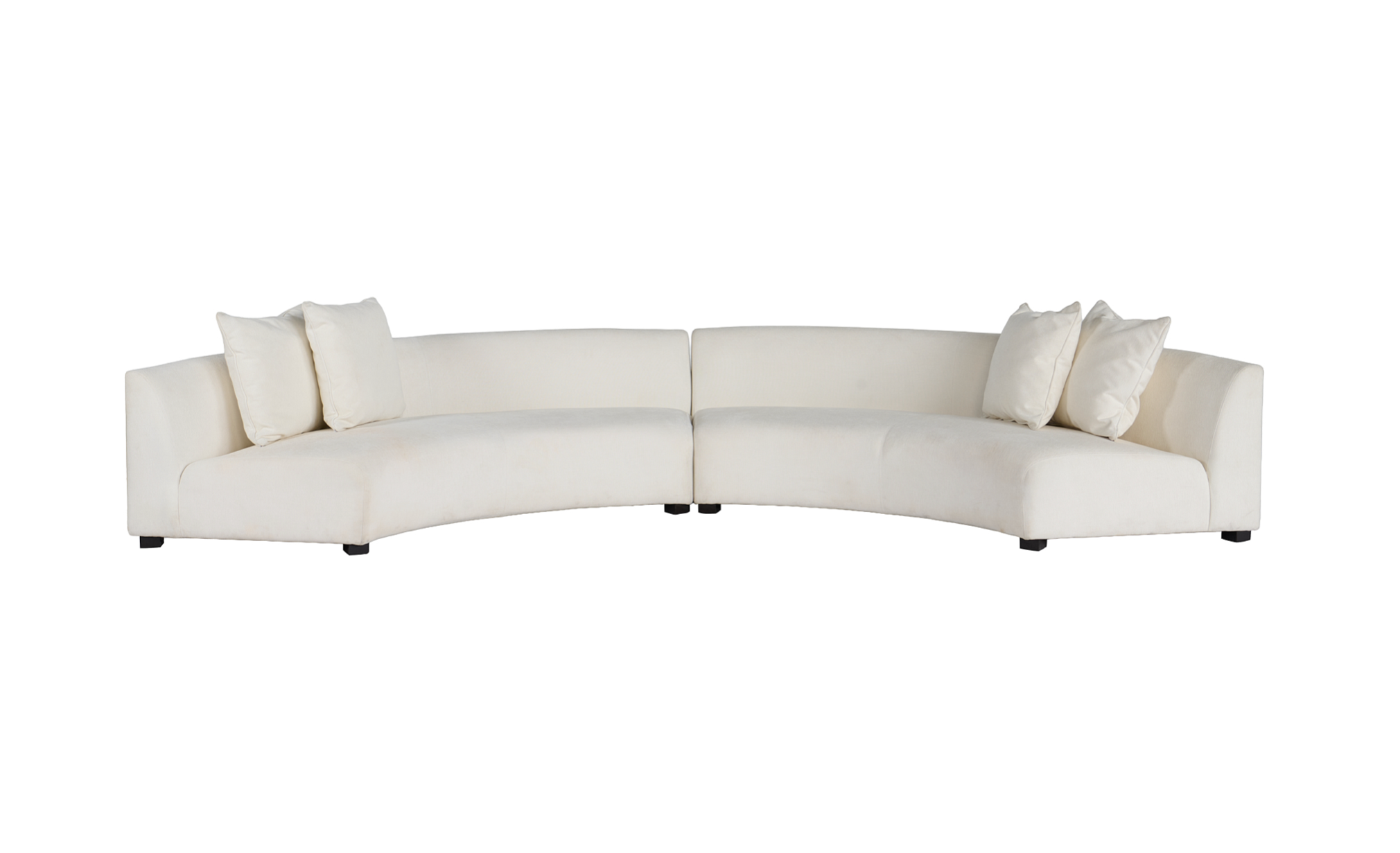 Linen Round Sofas (Half Circle)