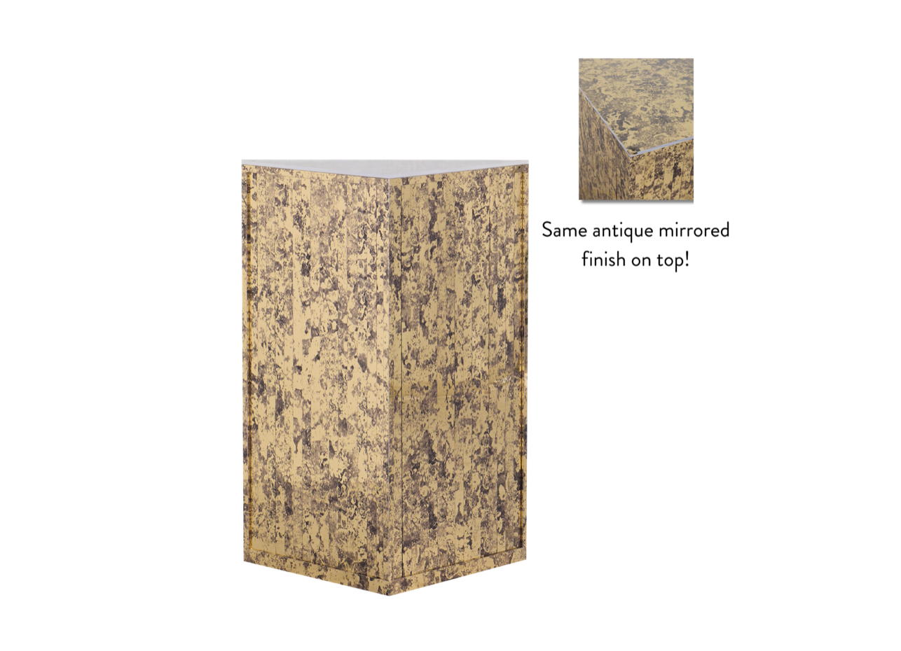 Gold Mirrored - Small Triangle