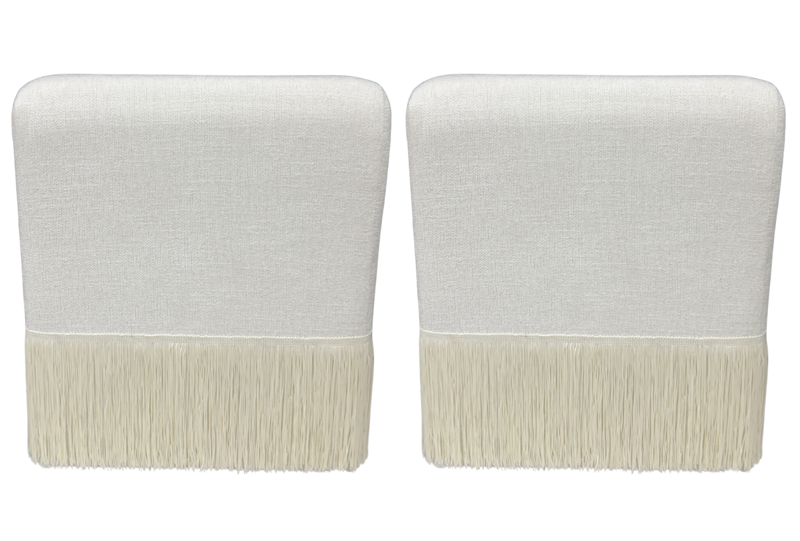 Shimmy Cream Ottomans