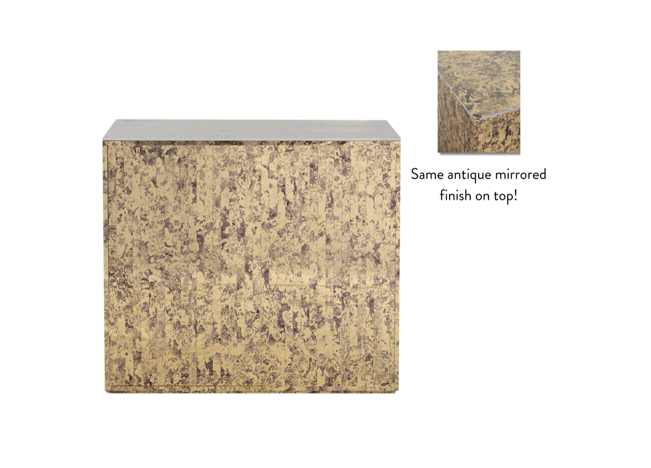 Gold Mirrored Straight Piece Modular Bars