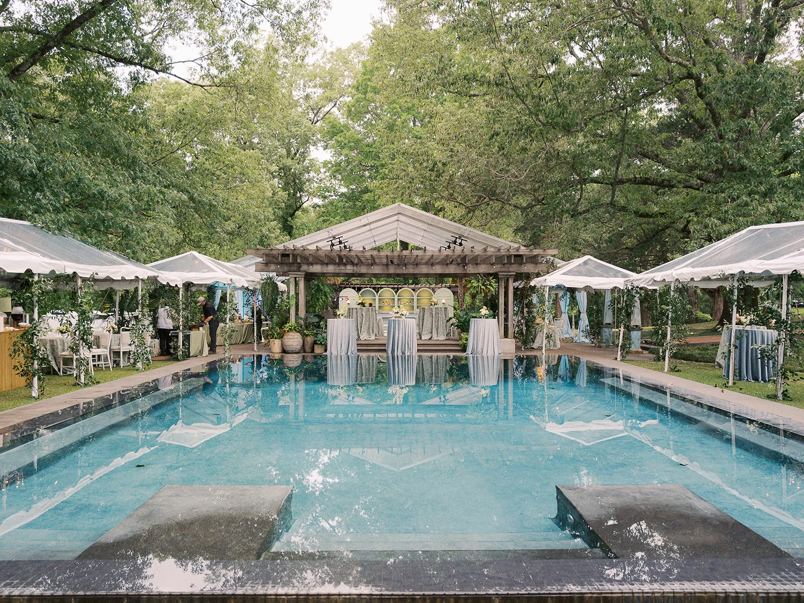 Luxury wedding reception design at Field and Forest in Mississippi. 
