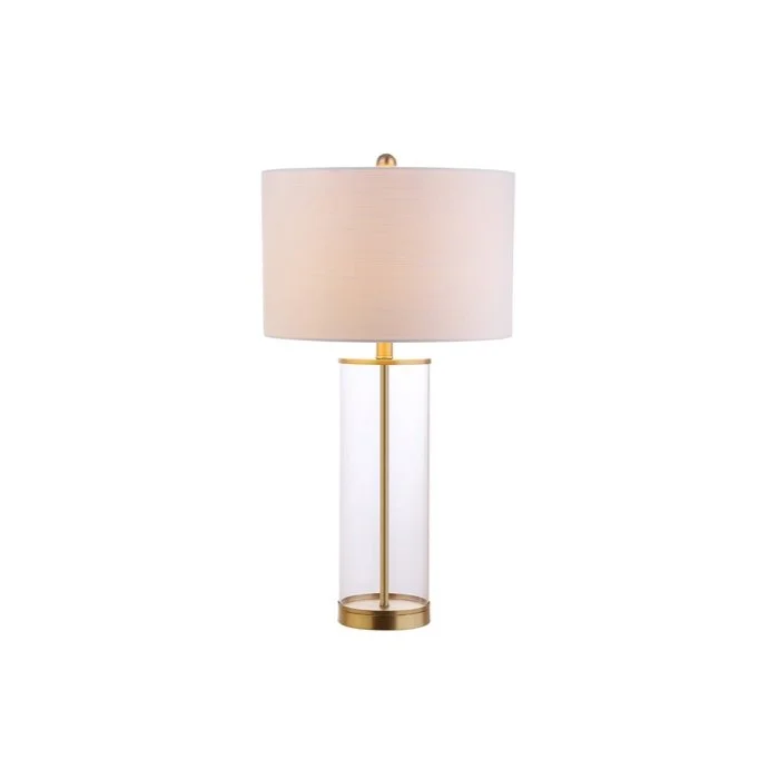 Table Lamp - Color: Brass w/White ShadeTable Lamp - Color: Brass w/White Shade