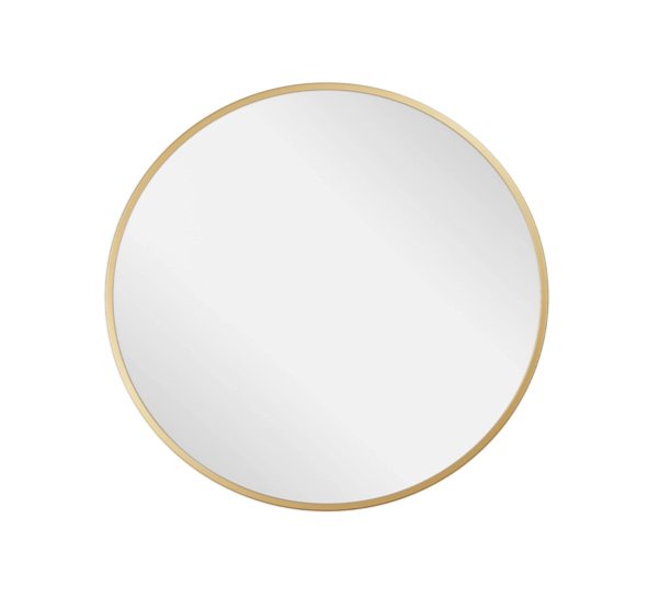 Round Brass Mirror - 30"