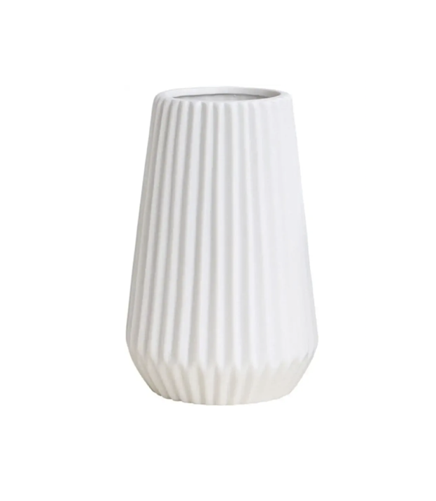 Tall Ceramic Vase - Color: White