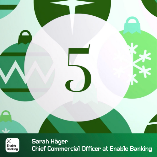 Open Banking Advent Sarah Hager Calendar December 5