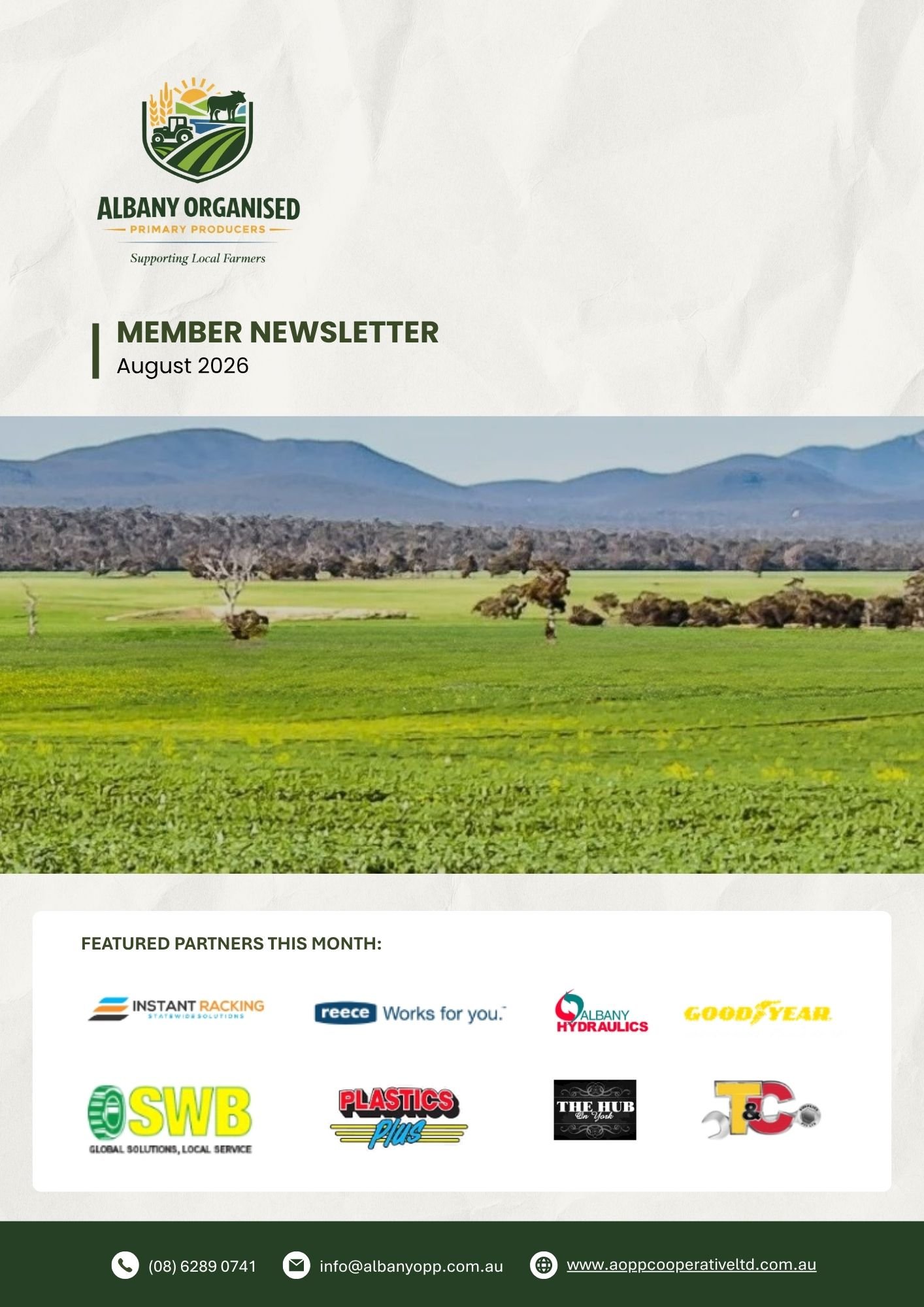 Member Newsletter | August 2026