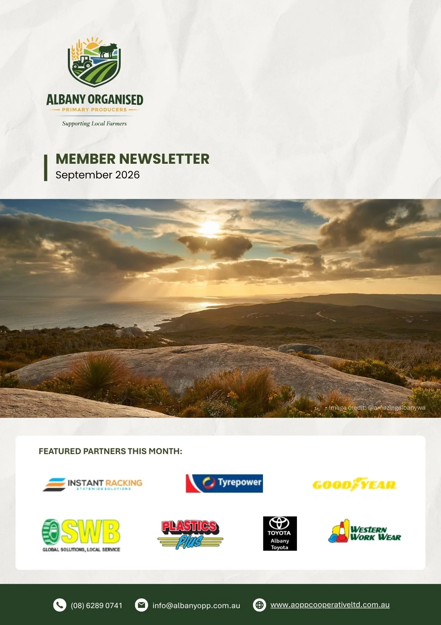 Member newsletter | SEPTEMBER 2026