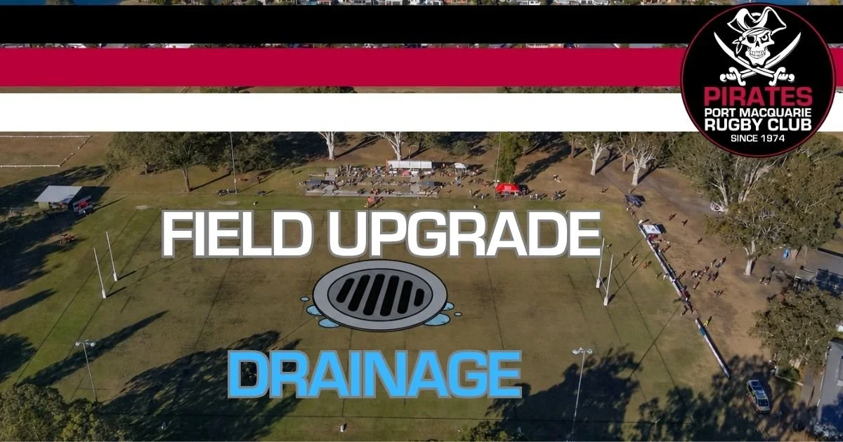 $ have been secured from the NSW Rugby World Cup Legacy Grant Program and our beloved main field is getting some love: Field drainage! 🫗

The subsurface drainage improvements will deliver massive clear benefits, including:

✅ Reduced wet-weather can