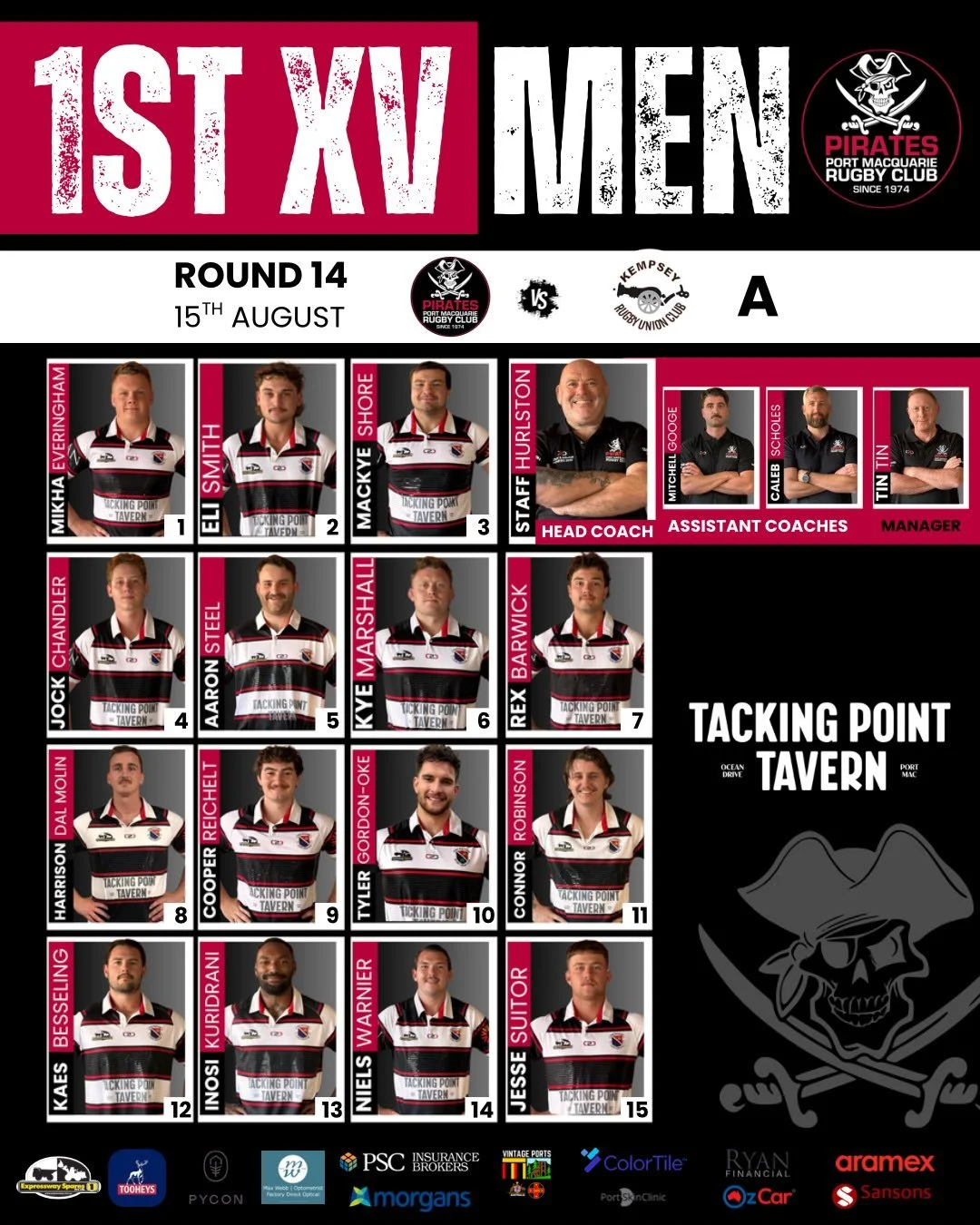 ROUND 14 LINE UPS 🫡