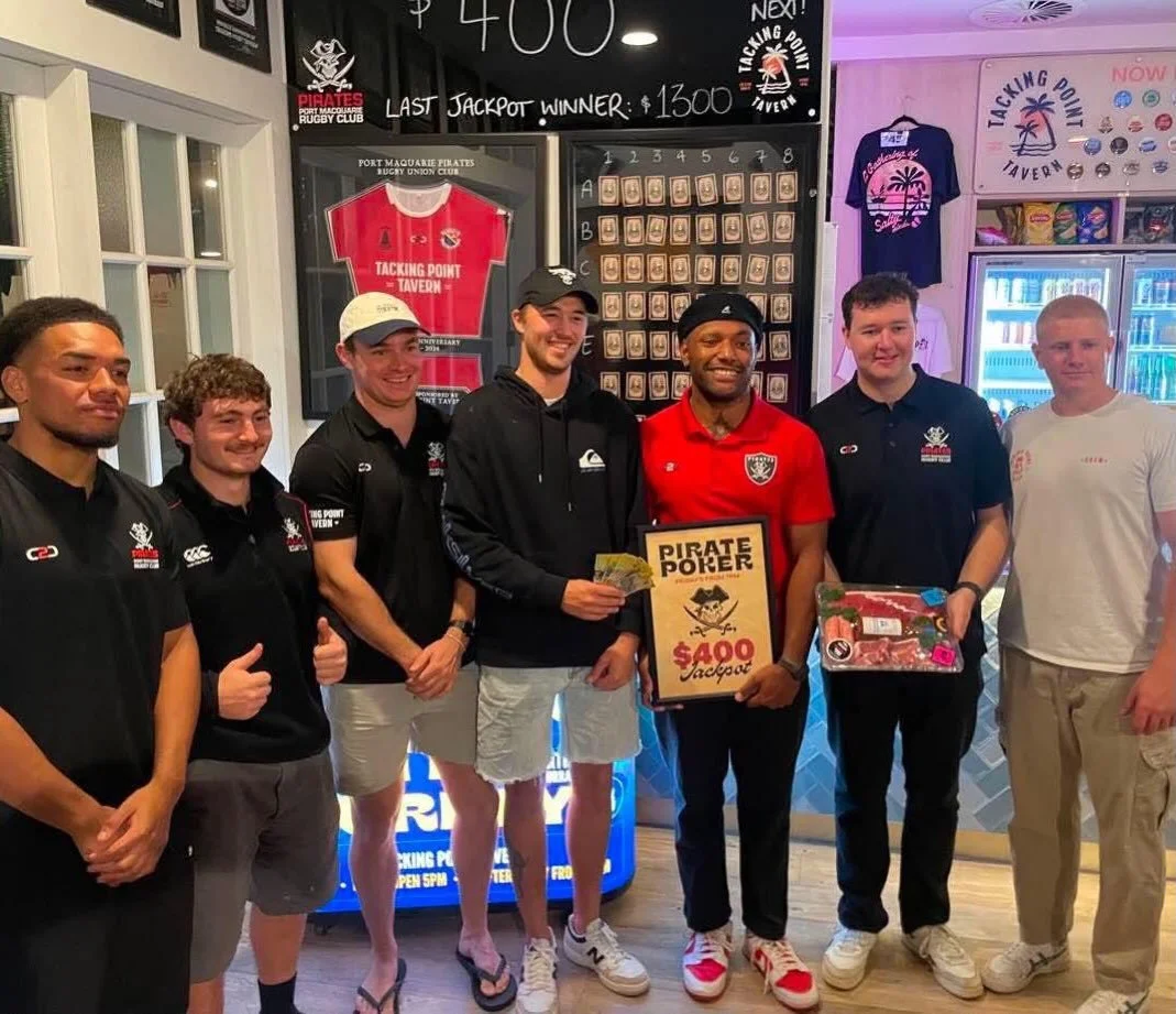 What better way to head into the finals than with our 2nd XV Men hosting the Friday Night Pirate Raffles at @tackingpointtavern 🏴&zwj;☠️🥩