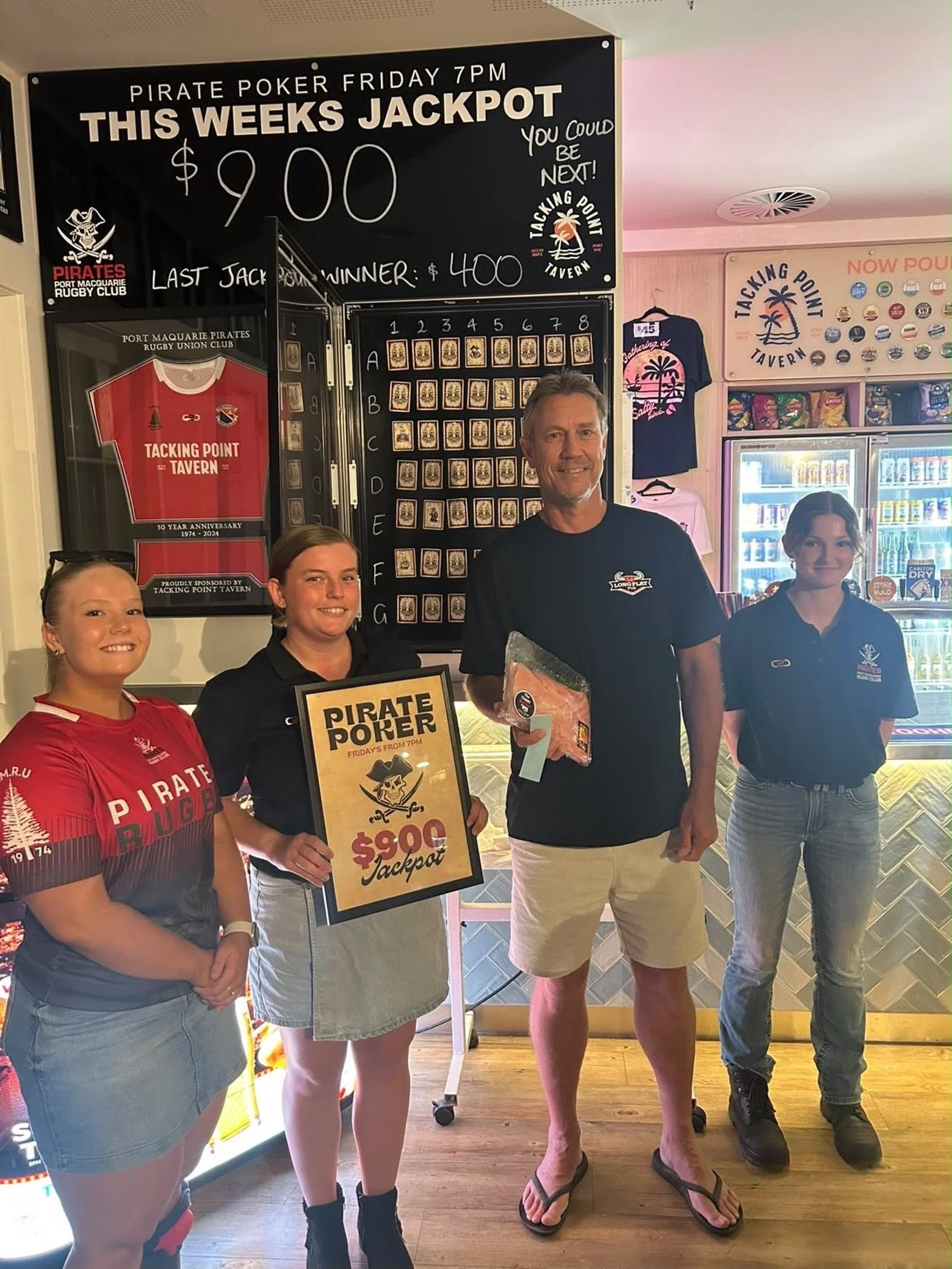 TPT x PMQ PIRATES MEAT RAFFLES 🥩 🍖 🏴&zwj;☠️ 

⏰ TONIGHT From 7pm 📍 Tacking Point Tavern 
🃏 Jackpot is currently at $900!!
