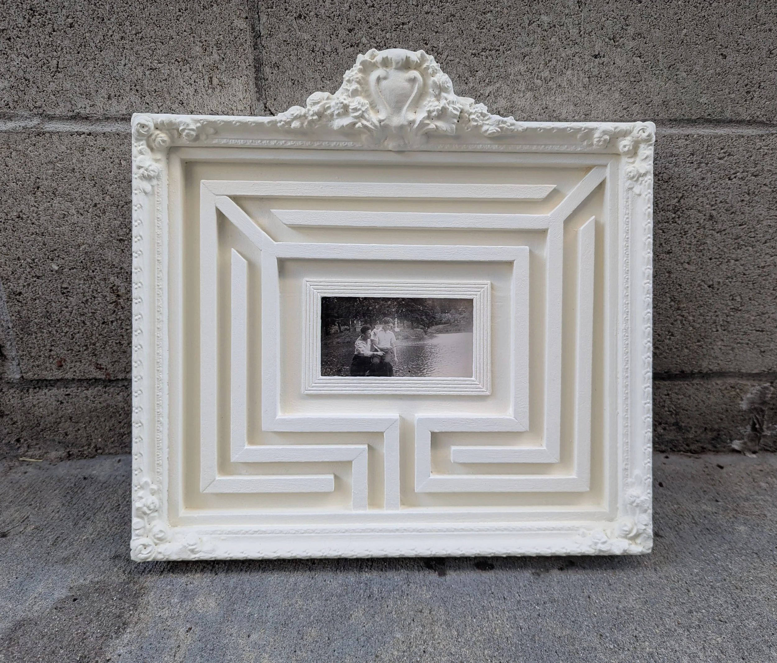 Brian Van Camerik-Framed Labyrinth with Couple Fishing in Inner Sanctum.jpg