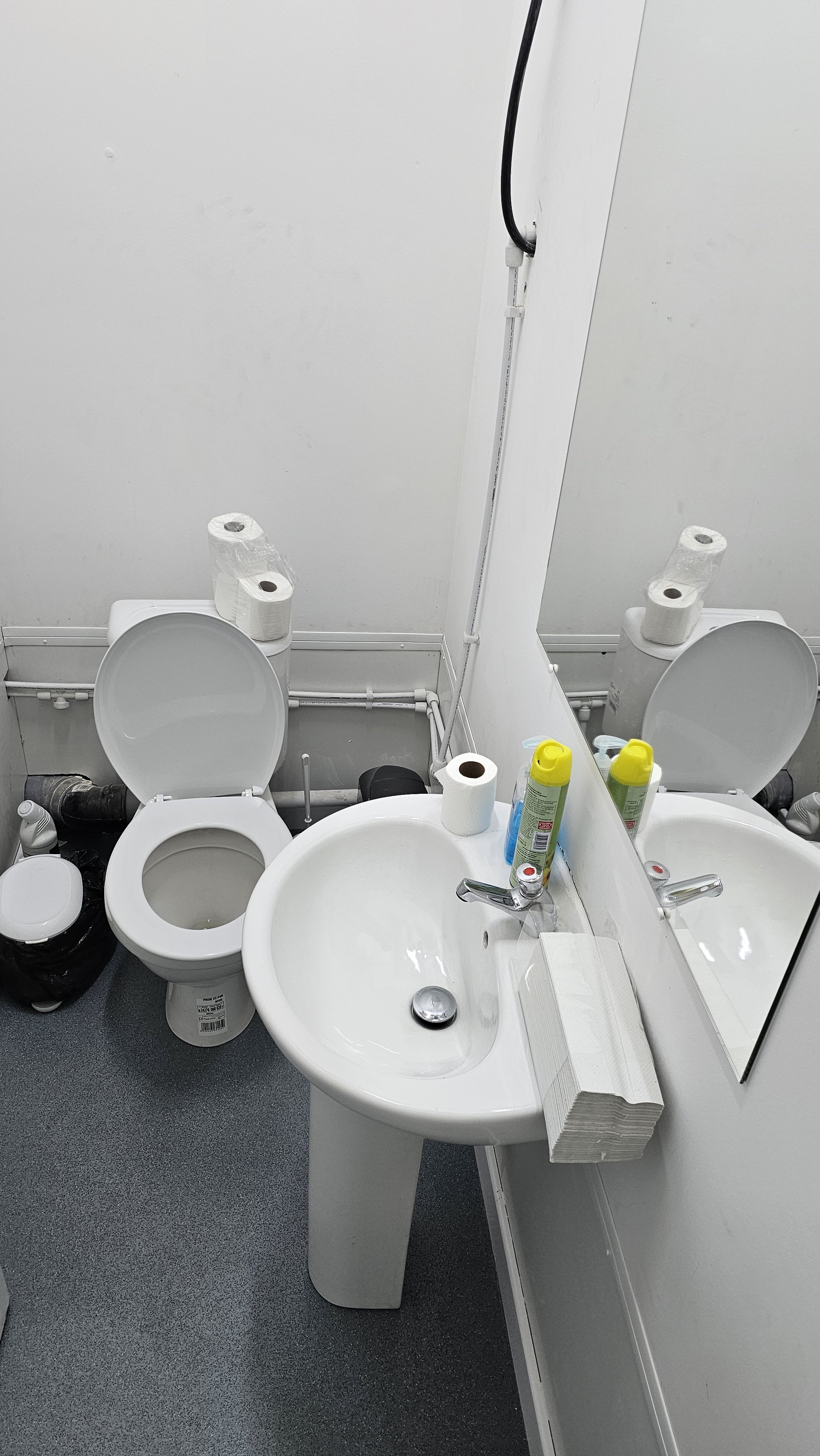 W/C and wash basin installation for our clients site in London.