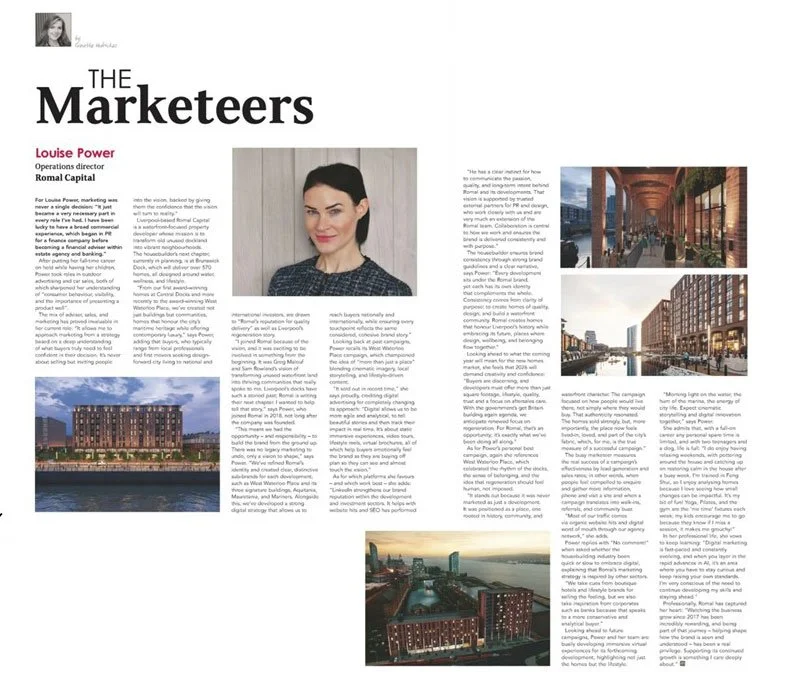 Shaping Liverpool’s Waterfront Future: Romal Capital’s Louise Power&nbsp;features in&nbsp;Showhouse&nbsp;Magazine