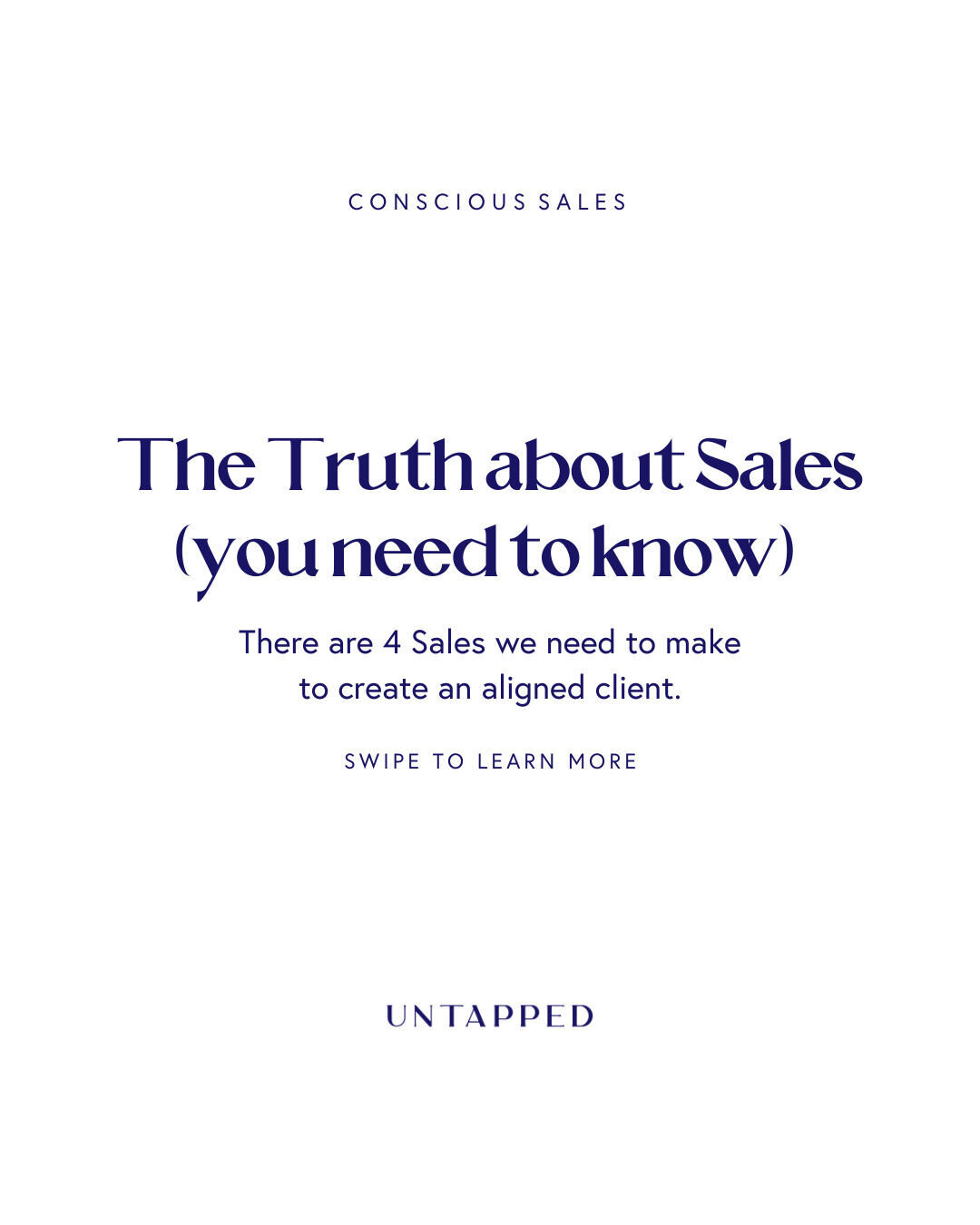 Sales starts before the sales call, and continues when you're not even in the room. 

In fact, a 7-figure sales process starts with you. It's essential that you first truly and wholeheartedly believe in the value you bring and offer to the world.

Sw