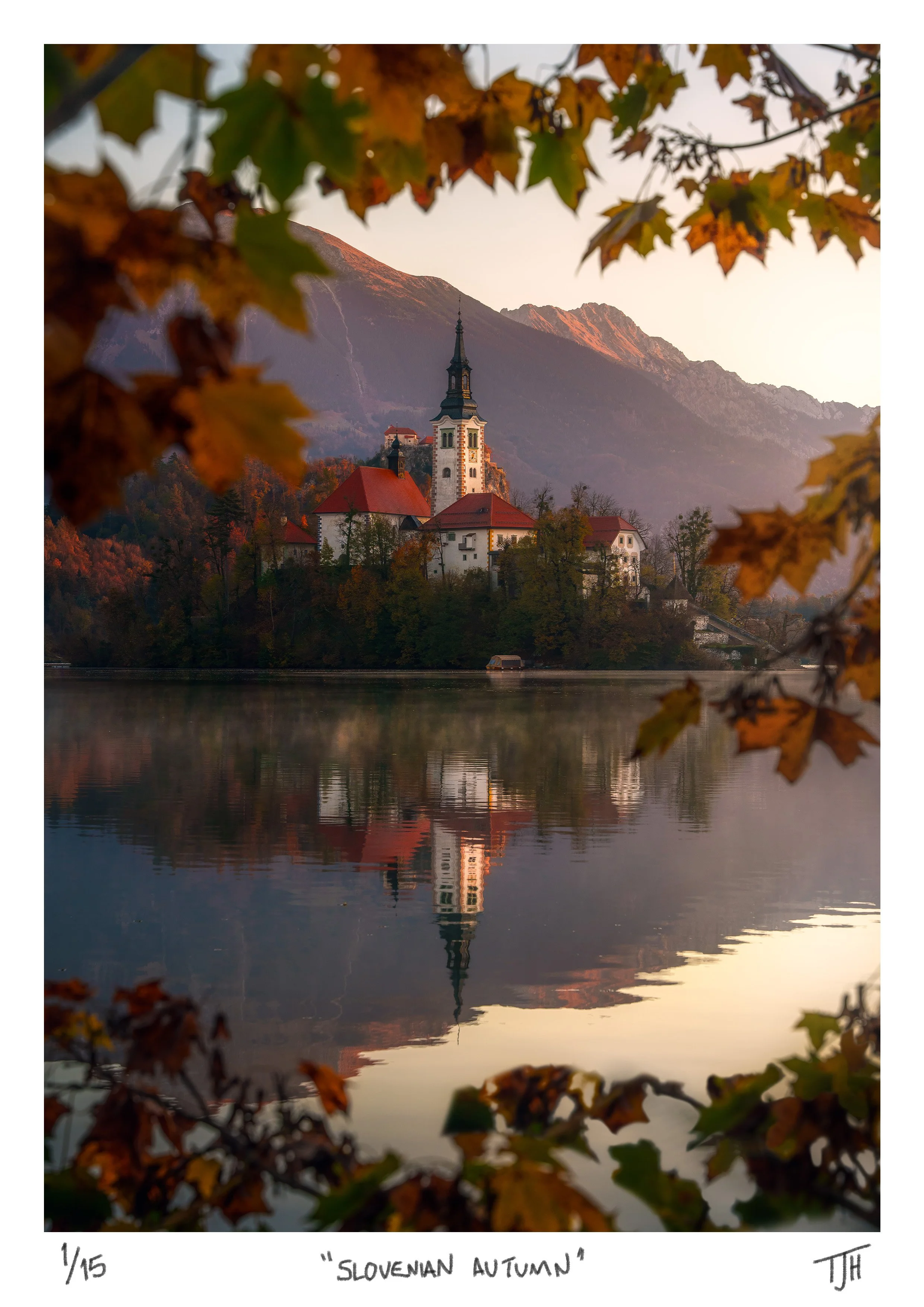 Lake Bled Autumn Frame, Slovenia