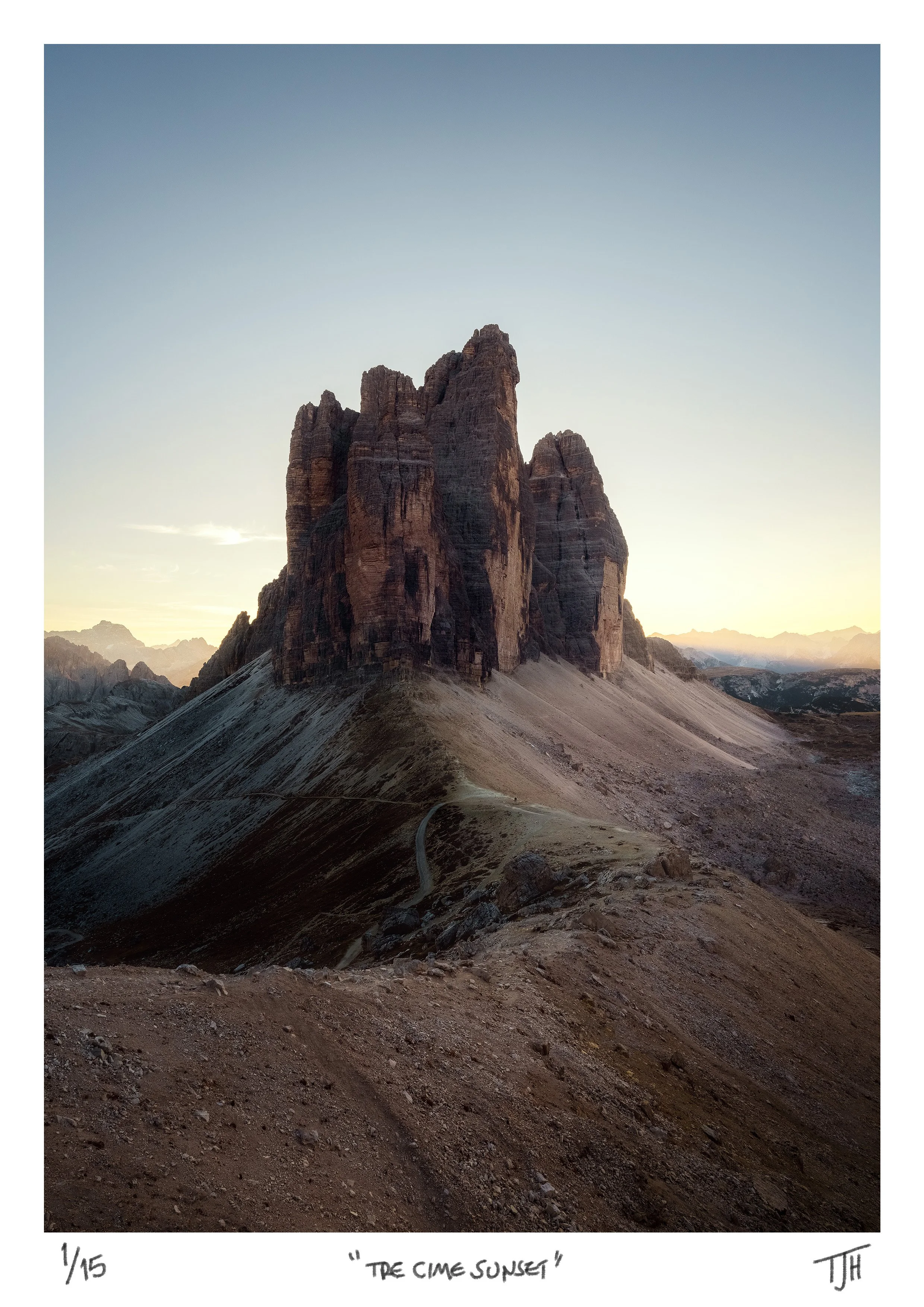 Tre Cime Sunset, Dolomites