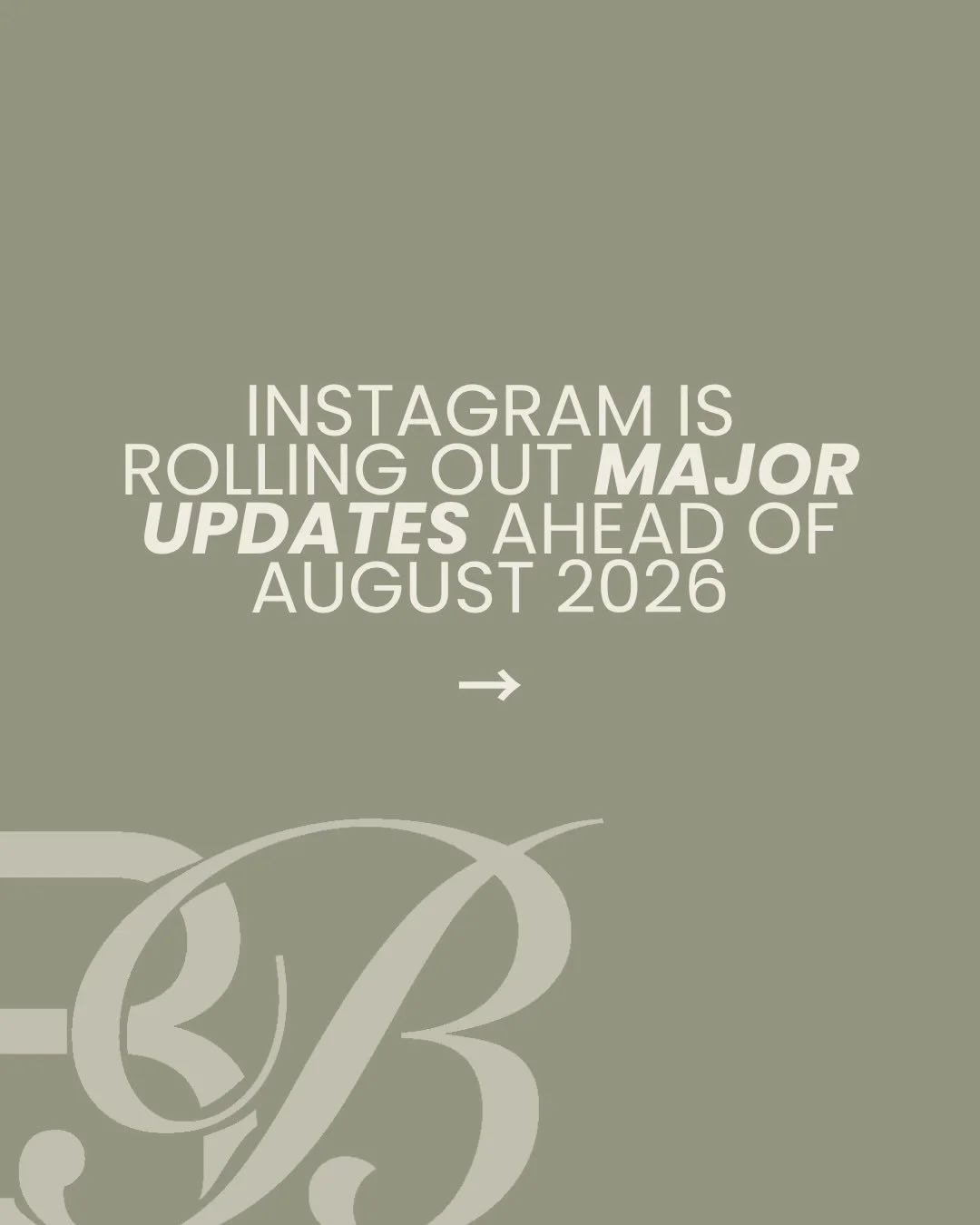 Updates can be slow to show up on Instagram for many of us, but here are just a few that are coming ahead of August 2026.

Which one are you most looking forward to utilizing for your business? Personal brand?

#socialmediastrategist #tampasocialmedi