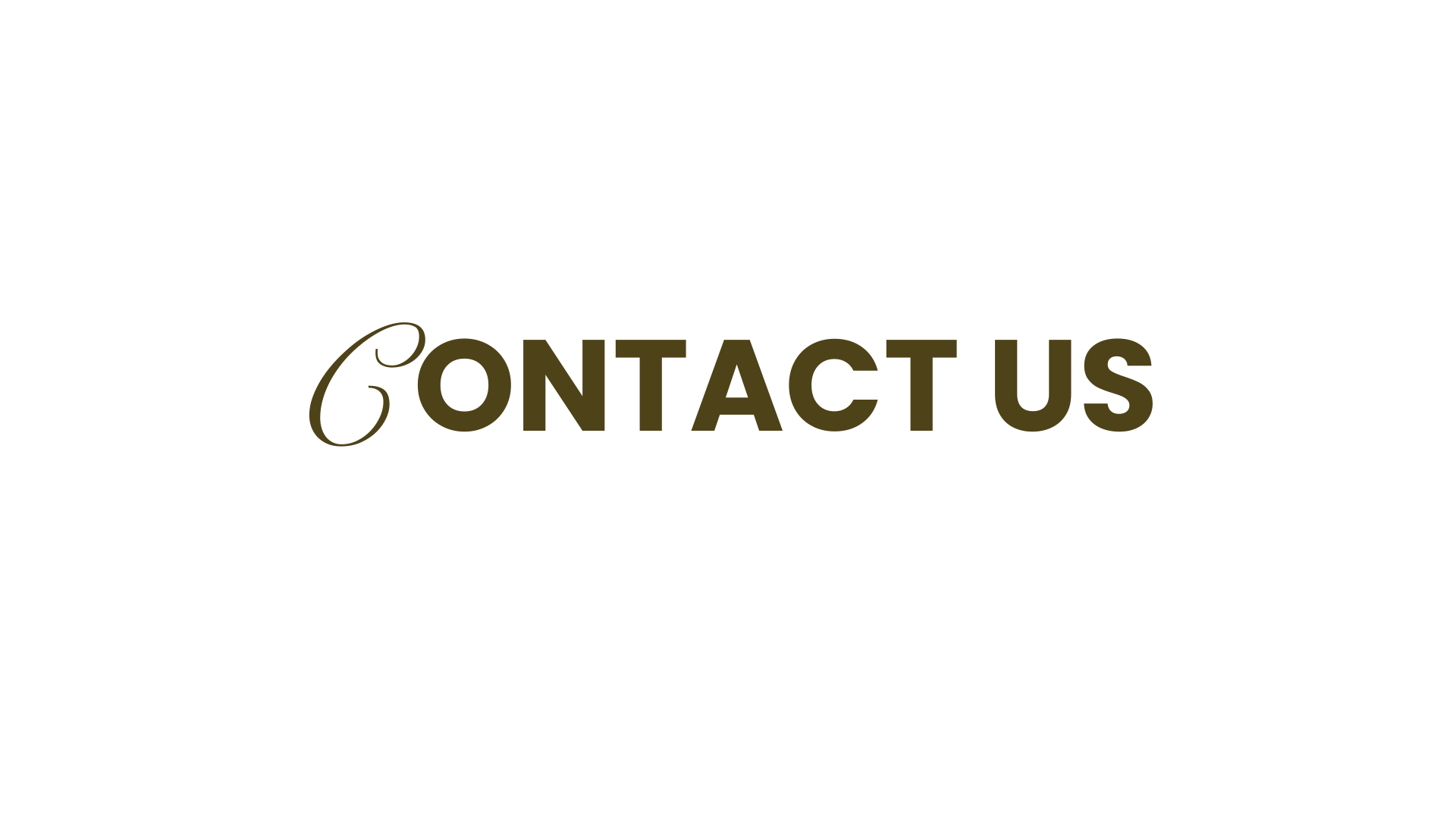 The image has the word 'Contact Us' with the word 'Contact' in bold and the phrase 'Call us today' in script font above it, all in a black background.