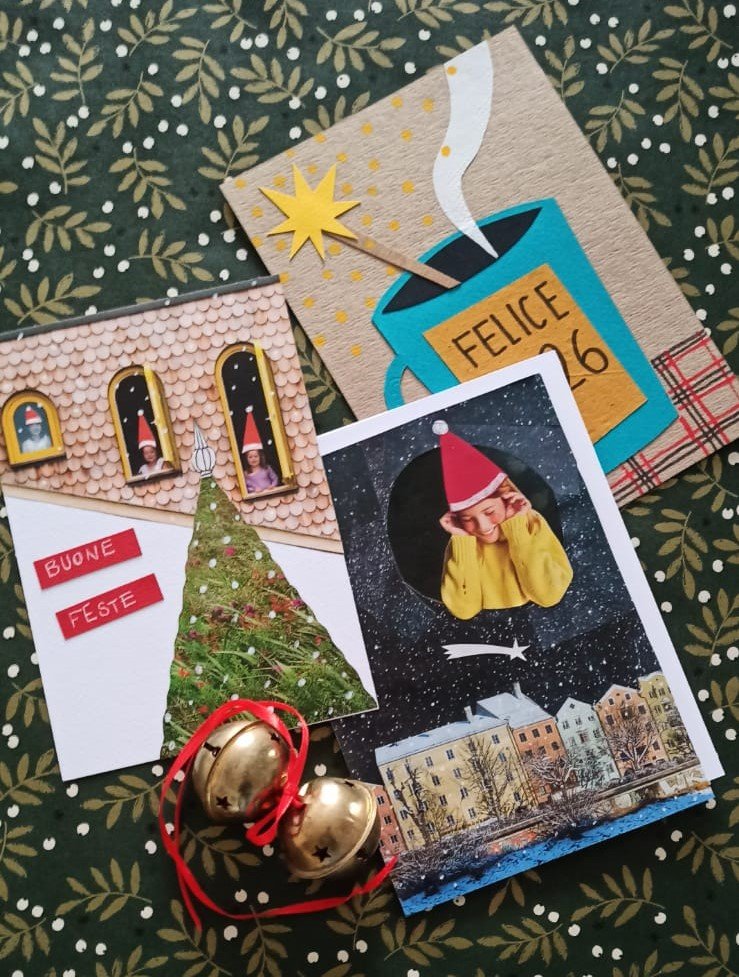 CARTOLINE DI NATALE COLLAGE- dicembre 2025