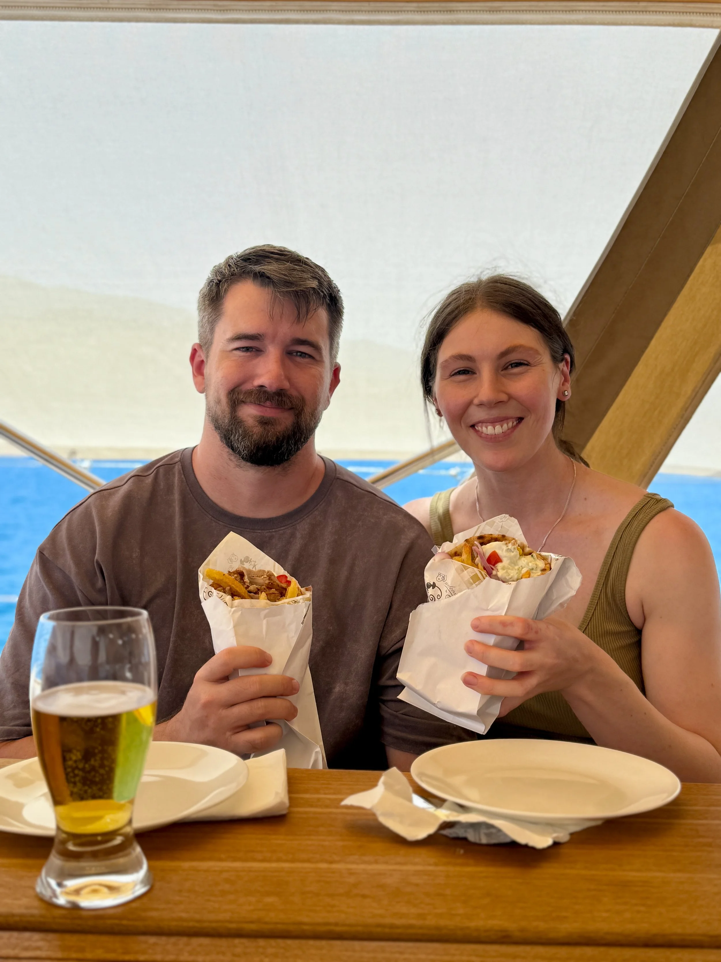 Best Gyros Grillaki Poros - Pork and Haloumi 