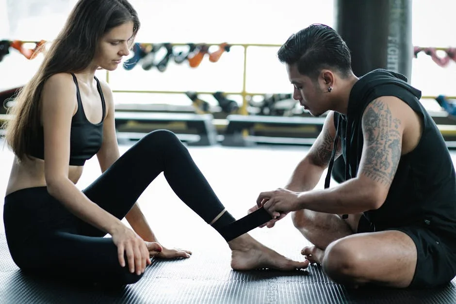 ankle taping - ankle support taping techniques