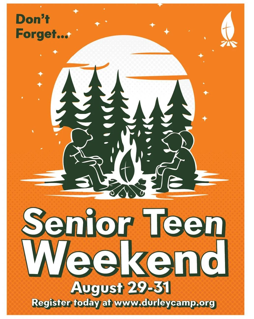 While Durley’s summer youth camps have came to a close, our 2025 camp schedule still has one more to go! High school students can sign up now for Senior Teen Weekend, held this Aug. 29-31. Register now online at our website. We are so excited t
