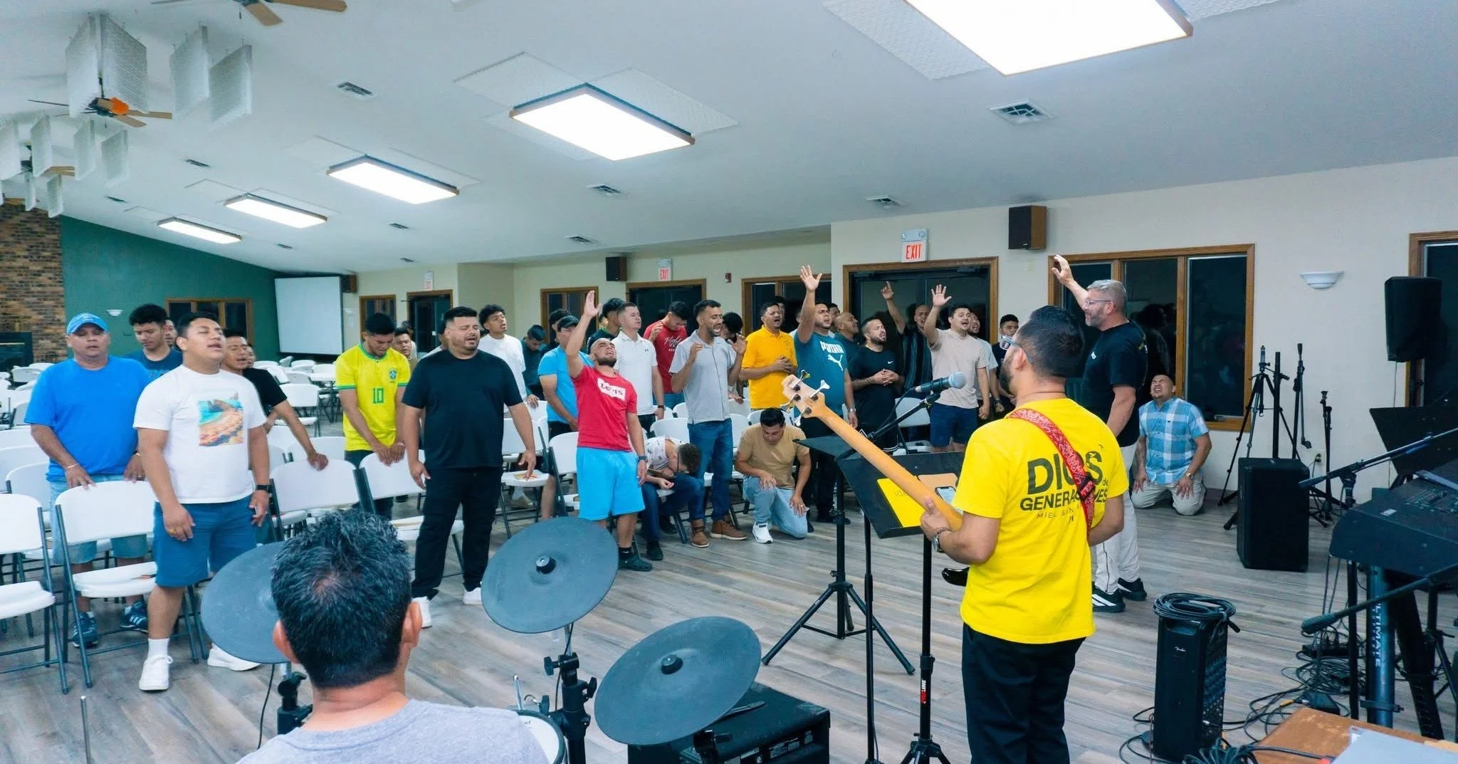 We were so excited to welcome back our friends from MAPS Free Methodist Church in Metro St. Louis for their Rooted in Christ Men's Retreat this past August. The weekend featured several speakers over a weekend full of teaching, prayer, communion, an