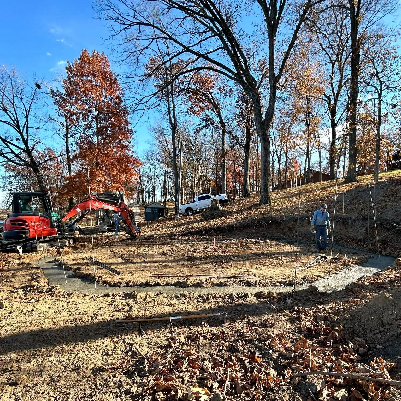 Construction has begun on the new lakeside pavilion on the beach at Durley Campground! A huge thank you to our friends Hugh Siefken and Dave Baum for all of their hardwork designing and leading the project.

The octagonal pavilion, located at the for