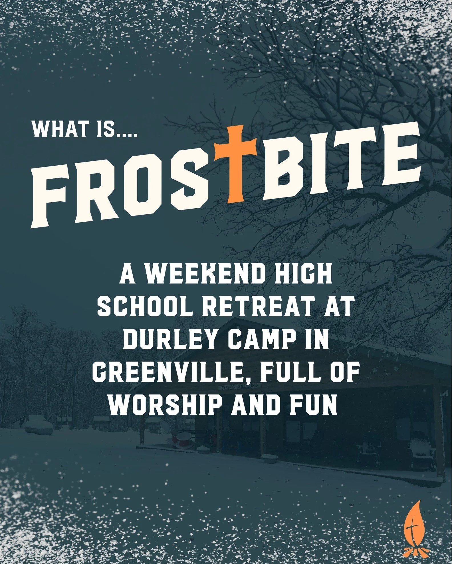 We're thrilled to welcome high school students back to Durley Camp for our upcoming annual Frostbite retreat on Saturday and Sunday, January 24 and 25. This two-day camp is a wonderful opportunity to take a break from school, sports, and the busyness