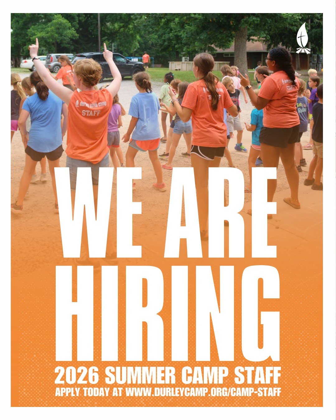 Applications are open for summer staff positions here at Durley Camp, and we want YOU to join our team! The camp is seeking counselors, work crew, activities staff and more for our summer 2026 youth camp schedule.

For job descriptions, schedules and