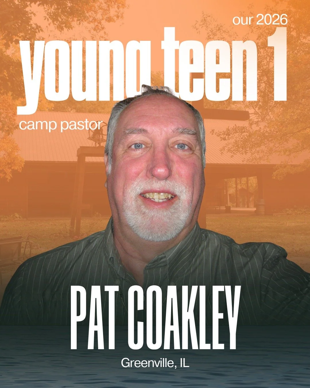This year, we are thrilled to announce that our Young Teen 1 Camp speaker is Pat Coakley.

Pat Coakley grew up in Aurora, IL, the oldest of 4 children. He was saved at 12 years old after attending a Free Methodist camp. He had a life-transforming enc
