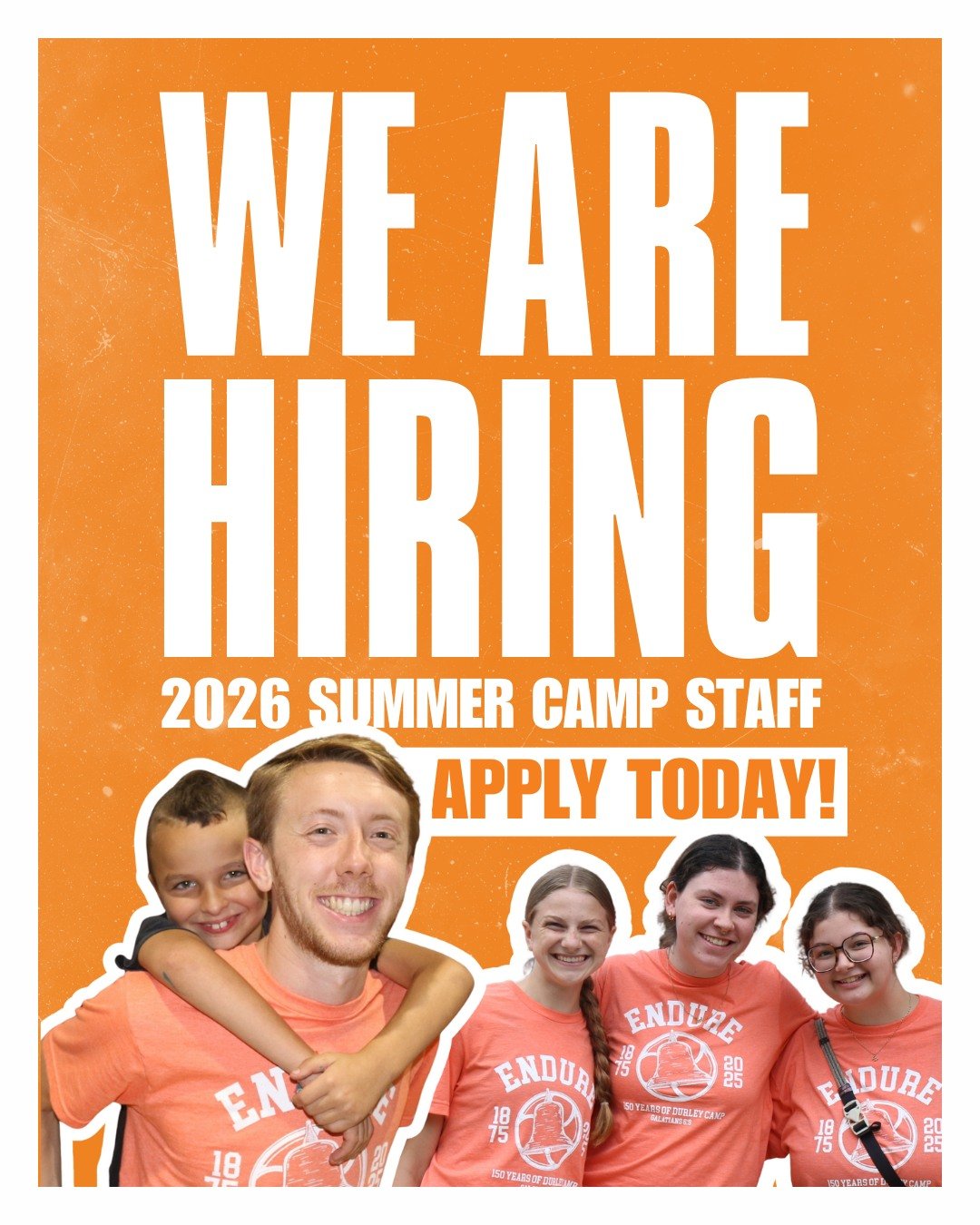 Looking for a summer job? Need some practicum credits or looking for an internship? Love Durley Camp?

Durley Camp is HIRING for this summer's youth camp staff! We are looking for counselors, work crew and more! Come spend a week in fellowship with f