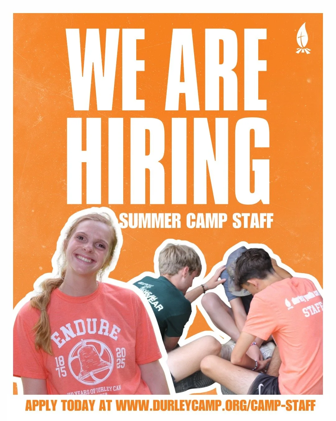 At Durley Camp, we believe in our mission of making Christian disciples through camp-centered activities. Our mission is not possible without our annual summer camp staff, who carry out the day-to-day operations at every Durley Youth Camp each summer