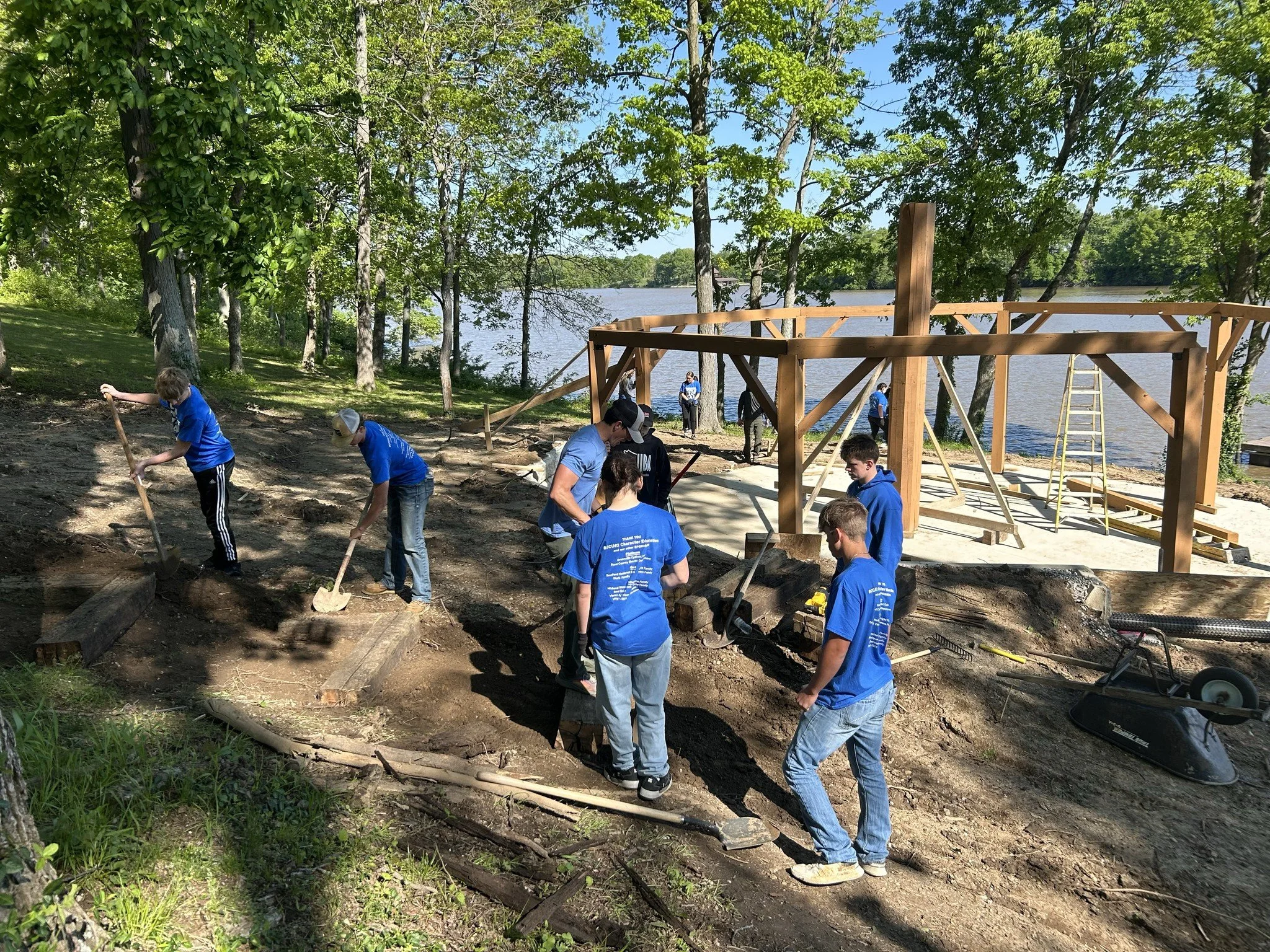 We would like to give a huge thank you and shout out to all of the BCCU#2 students who visited us this past Friday to help us tidy up our campground. As part of their annual Give Back day, the students helped clean up the steps down to the waterfront
