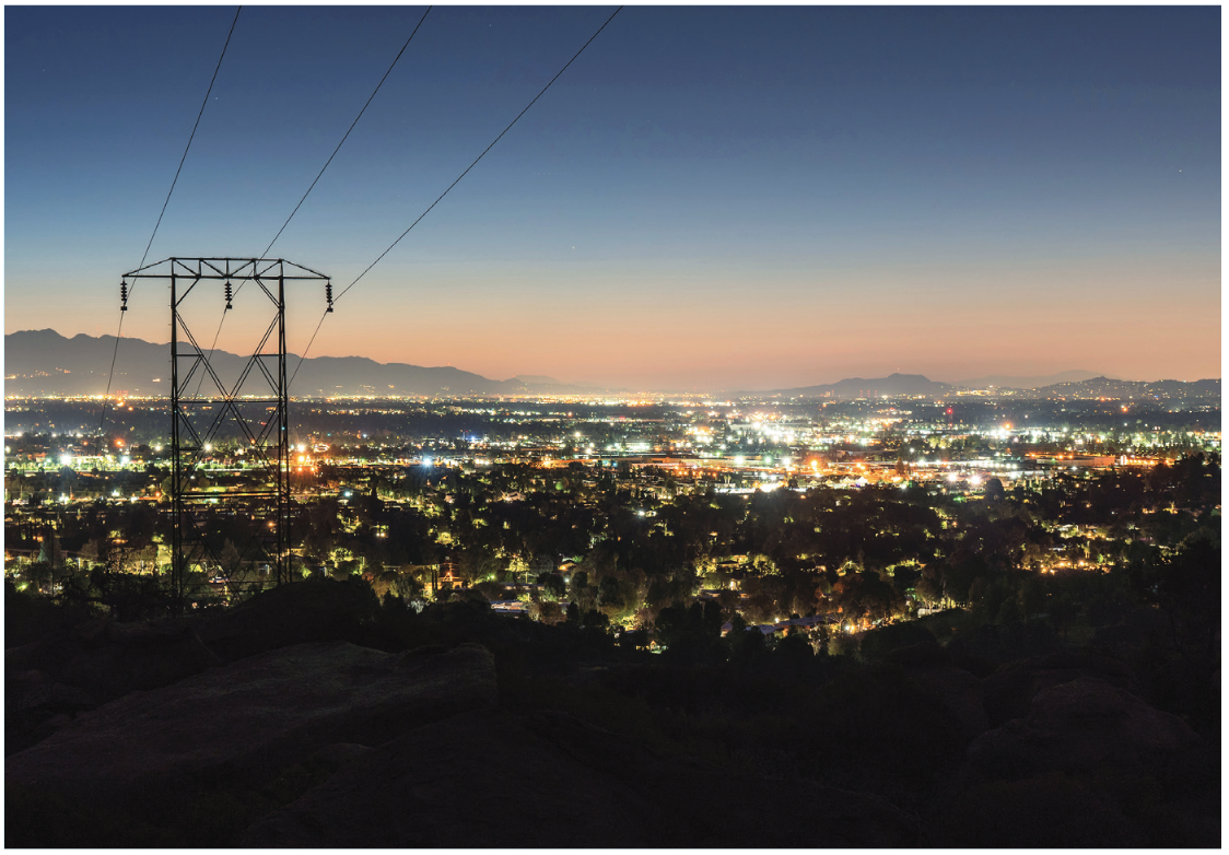City scene at night